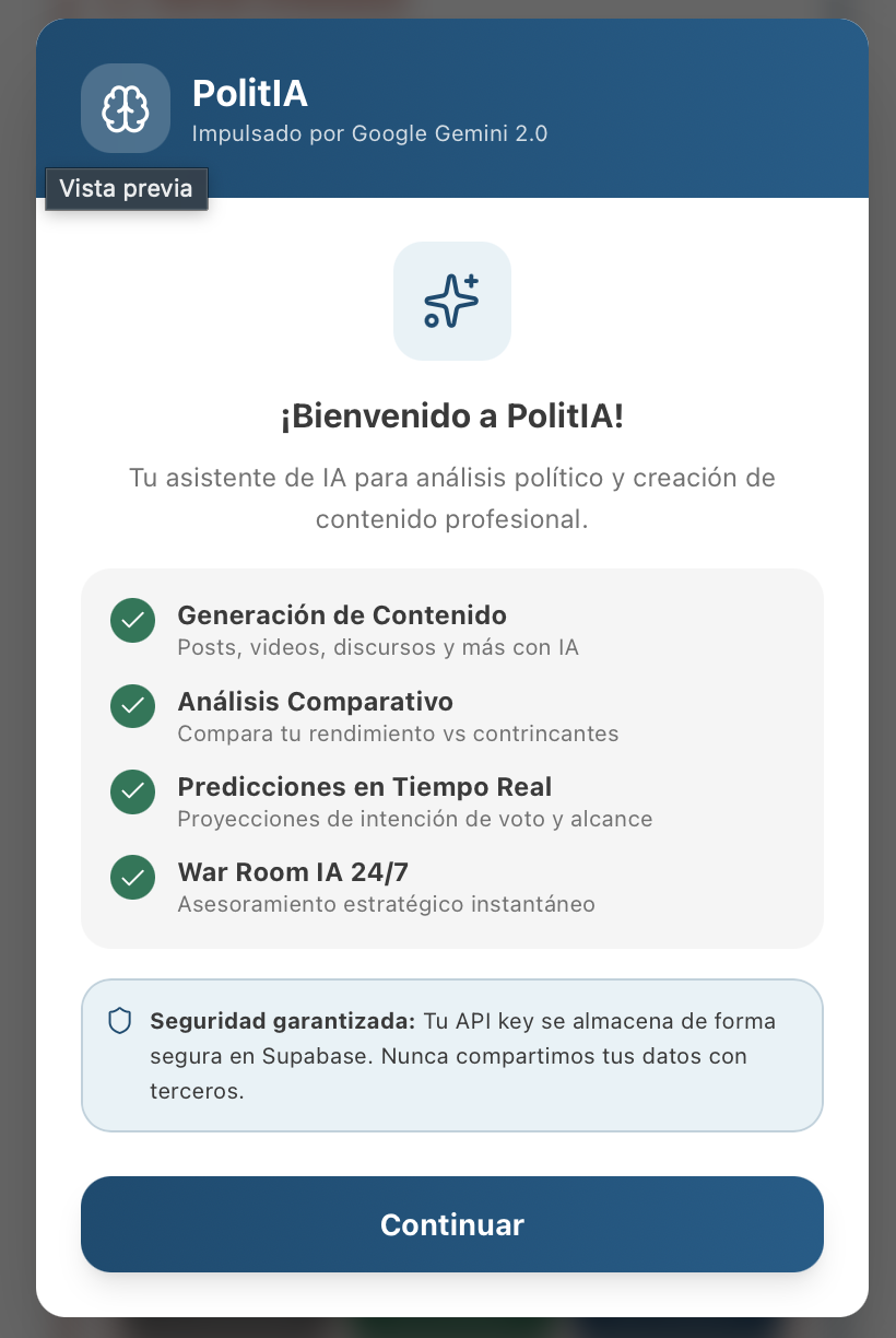PolitIA bienvenida